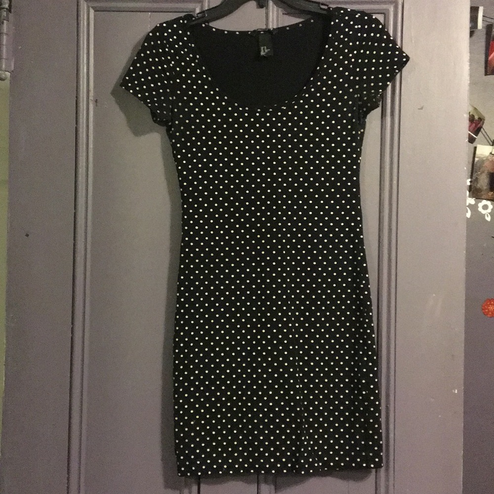 Black and White polka dot dress